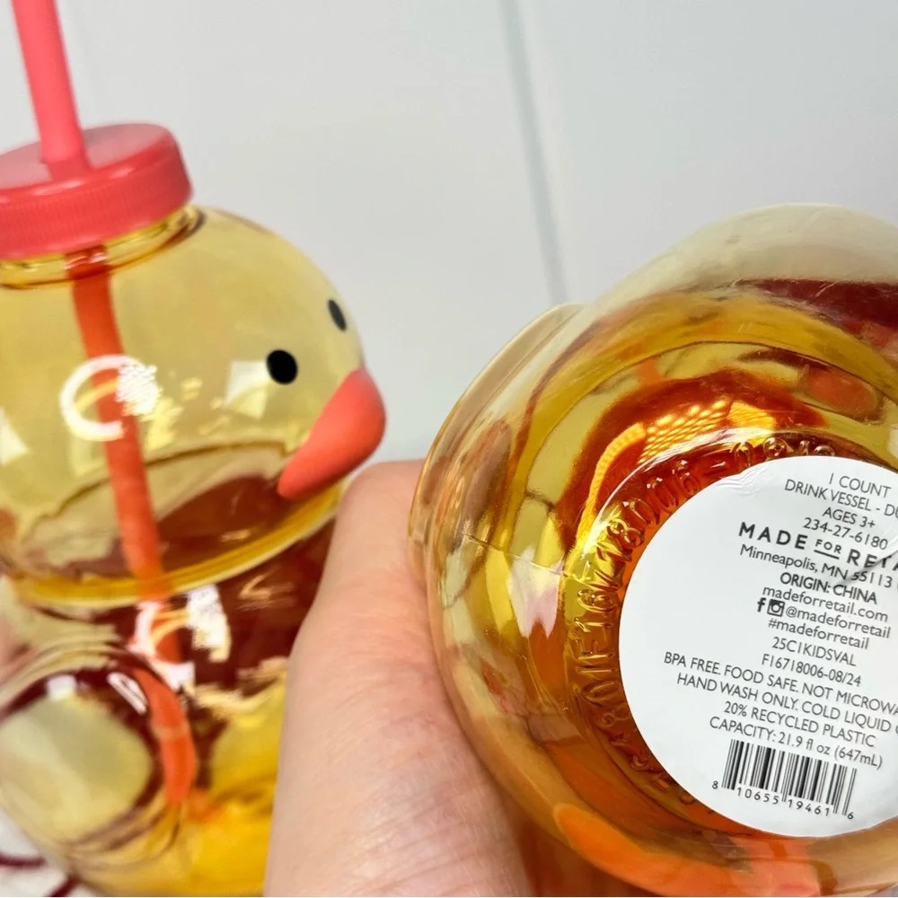 NEW Target Bullseye Playground Valentines Day Duck Drink Vessels
